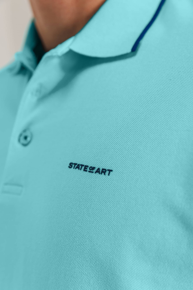 PIQUE POLO MET STREEPDETAILS 46115400 5200